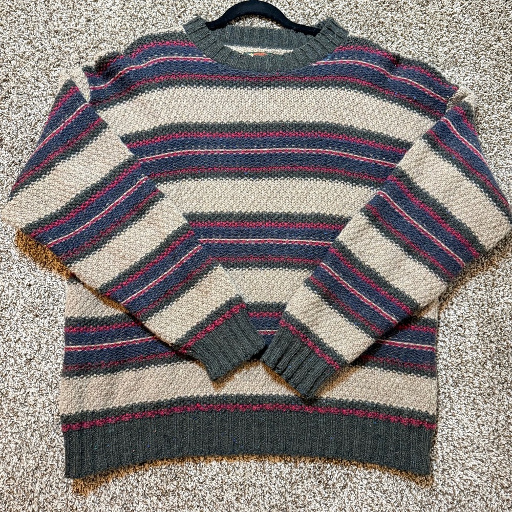 Vintage ALPS fine Apparel for men Multicolor wool blend sweater sz L